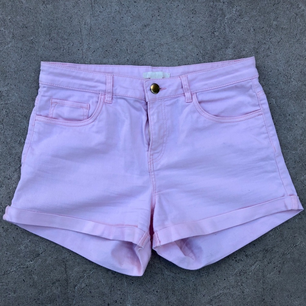 H&M Pink Tan Shorts Size 6